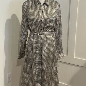 Pinko Alicia 15 Abito Twill Stampa P Black/Nude